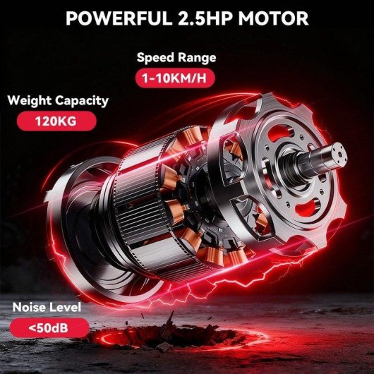 Cinta de correr HomeFitnessCode motorizada 2,5 HP velocidad 10 km/h rosa