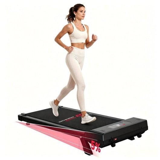 Cinta de correr HomeFitnessCode 4 en 1 2,5 HP Pantalla LED Mando a Distancia Negro