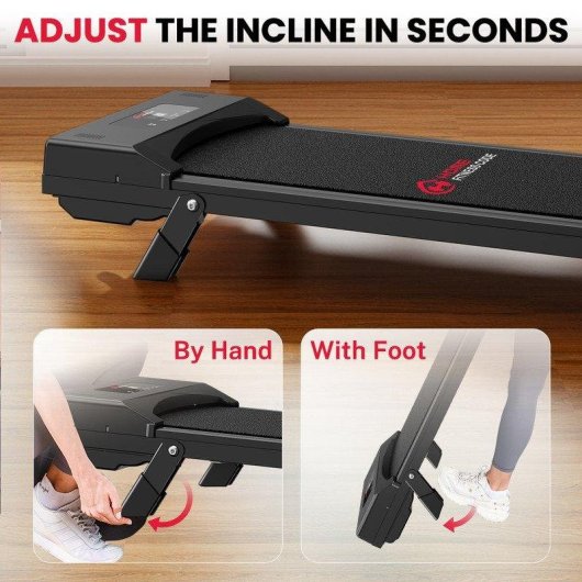 Cinta de correr HomeFitnessCode 4 en 1 2,5 HP Pantalla LED Mando a Distancia Negro