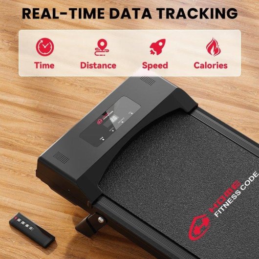 Cinta de correr HomeFitnessCode 4 en 1 2,5 HP Pantalla LED Mando a Distancia Negro