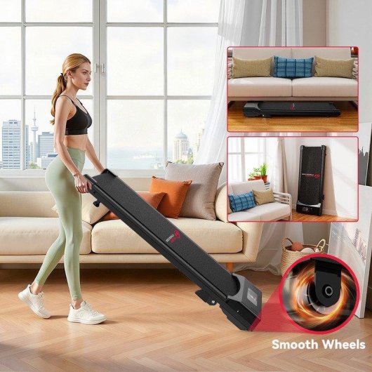 Cinta de correr HomeFitnessCode 4 en 1 2,5 HP Pantalla LED Mando a Distancia Negro