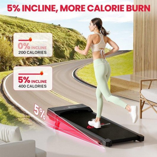 Cinta de correr HomeFitnessCode 4 en 1 2,5 HP Pantalla LED Mando a Distancia Negro