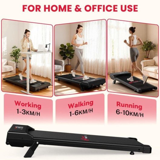 Cinta de correr HomeFitnessCode 4 en 1 2,5 HP Pantalla LED Mando a Distancia Negro