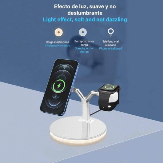 3-in-1 Schnelllade-Station Qi MagSafe QC3.0 PD Dam Electronics