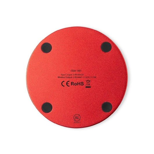 Caricatore Wireless Dam Electronics 15W Alluminio con Cavo Tipo C