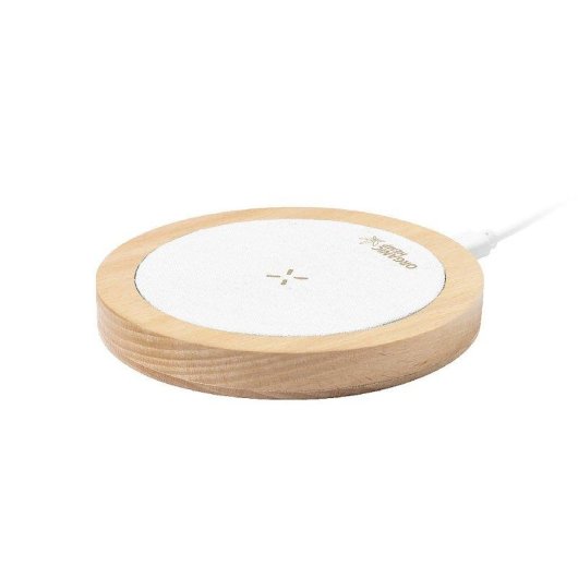 Drahtloses Ladegeraet Dam Electronics Hanf Holz 15W