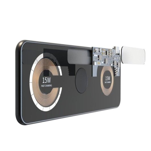 Base de carga inalámbrica triple Dam Electronics 15W Qi MagSafe y Apple Watch