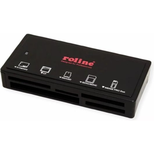 Lector de tarjetas Roline 15.08.6249 USB 3.0 y USB-C multiformato externo