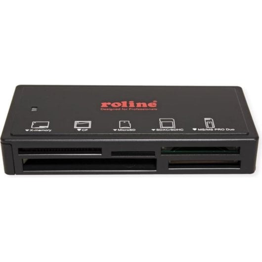 Lector de tarjetas Roline 15.08.6249 USB 3.0 y USB-C multiformato externo