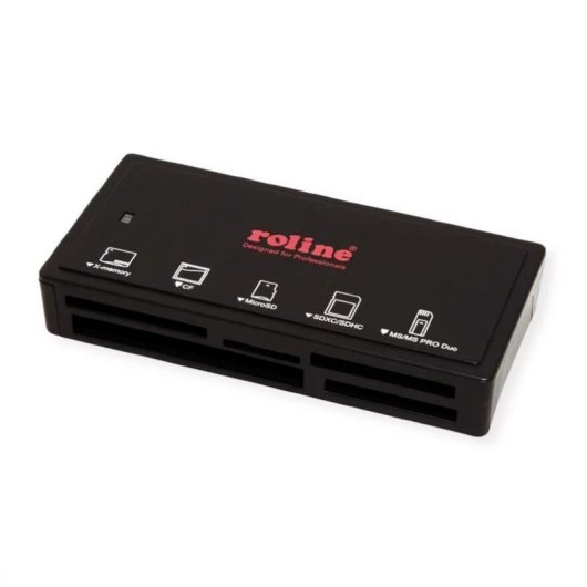 Lector de tarjetas Roline 15.08.6249 USB 3.0 y USB-C multiformato externo