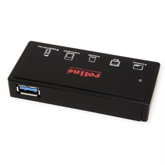 Lector de tarjetas Roline 15.08.6249 USB 3.0 y USB-C multiformato externo