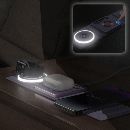 Klappbare Ladestation Dam Electronics 15W Magsafe Qi Apple Watch