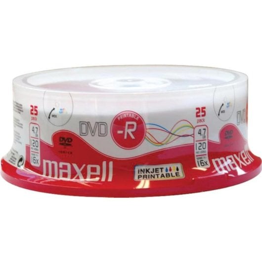 DVD-R Xlayer MAX-DMR47S2P 4,7 GB 16x Stampabile 25 Pezzi