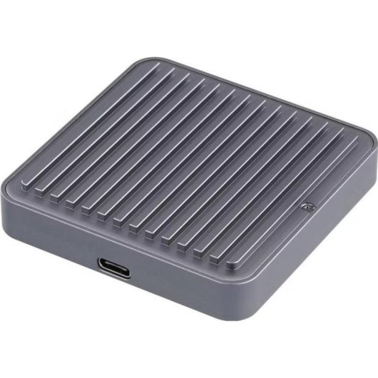 Caja SSD Renkforce M.2 NVMe Aluminio Gris con Display LCD integrado