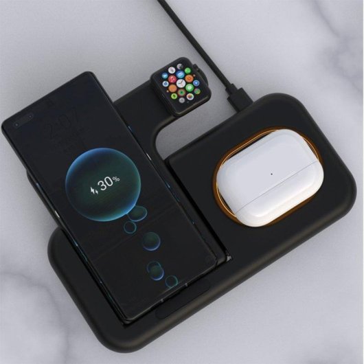 Faltbare Ladestation 5 in 1 Dam Electronics MagSafe 15W Apple Watch Qi