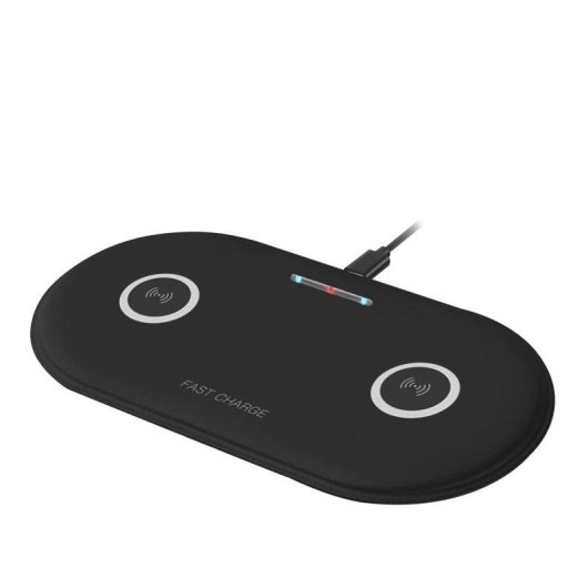 Kabelloses Ladegerät Dam Electronics 15W Fast Charge für 2 Smartphones