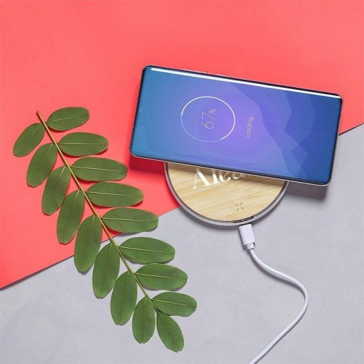 Caricatore Nature Dam Electronics Bambù Wireless 10W