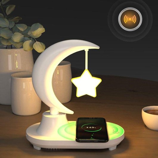 LED-Lampe Dam Electronics Stern Multicolor Bluetooth Kabelloser Ladevorgang