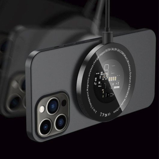 Base de Carga Dam Electronics MagSafe 15W com Luzes LED Ambiente