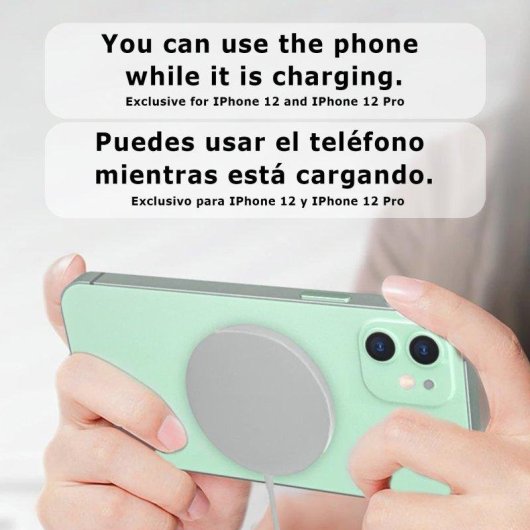 Cargador Magnético Dam Electronics Compatible Magsafe iPhone 12/13/14 15W