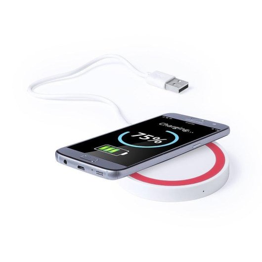 Caricatore Wireless Dam Electronics Bicolore 5W Design Circolare