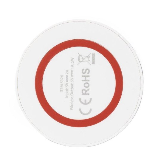 Caricatore Wireless Dam Electronics Bicolore 5W Design Circolare
