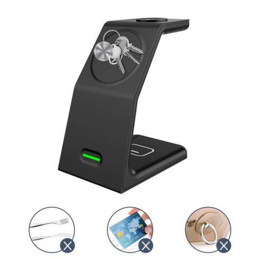 Drahtloser Lade-Adapter Dam Electronics J-W23 Magnetisch 3-in-1 15W MagSafe