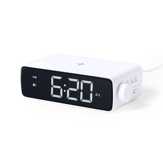 Multifunktionswecker Ladegerät Dam Electronics 10W Schnellladen 36 LED Licht regelbar USB-C