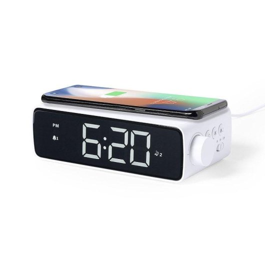 Multifunktionswecker Ladegerät Dam Electronics 10W Schnellladen 36 LED Licht regelbar USB-C