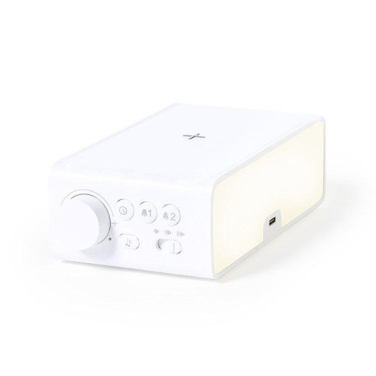 Multifunktionswecker Ladegerät Dam Electronics 10W Schnellladen 36 LED Licht regelbar USB-C