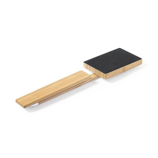 Lampe Ladegeraet Nature Bambus 25 LED Faltbar 3 Beleuchtungsstufen 10W Kabellos