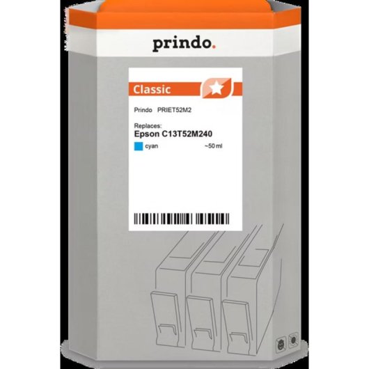 Tóner compatible Prindo Classic cyan para Epson