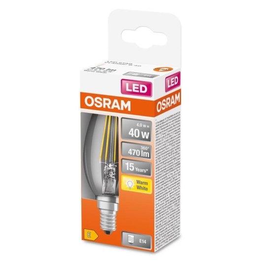 Lámpara LED Osram STAR E14 4 W 470 lm blanco cálido 2700 K