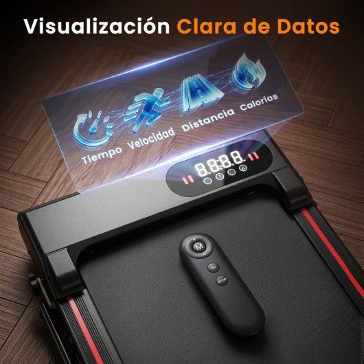 Cinta de correr HomeFitnessCode Walking Pad plegable motor 2,5 HP inclinación 8%