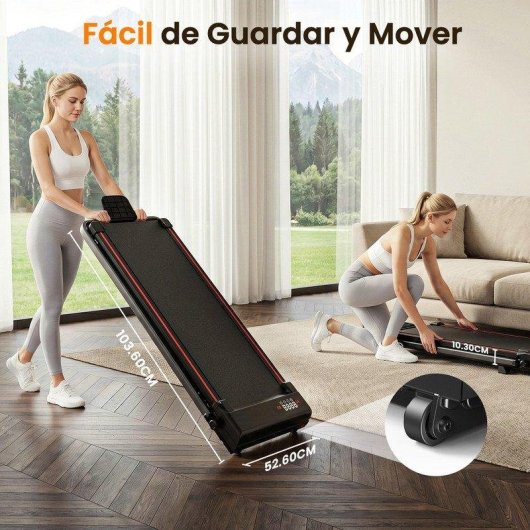 Cinta de correr HomeFitnessCode Walking Pad plegable motor 2,5 HP inclinación 8%