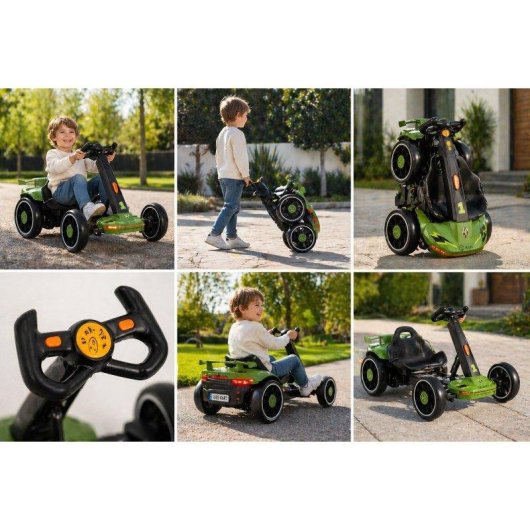 Kart Eléctrico Infantil Youin E-kart Plegable Bluetooth 3-6 Años