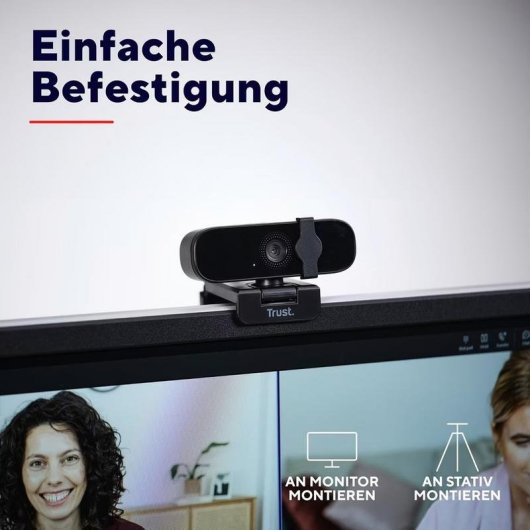 Webcam Trust Oran 1080p Full HD Microphone USB Noir