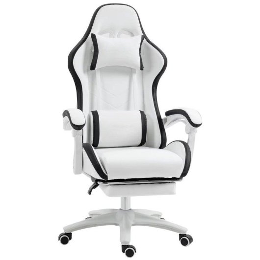Sedia Gaming cuoio PU Autrucker con poggiapiedi retrattile