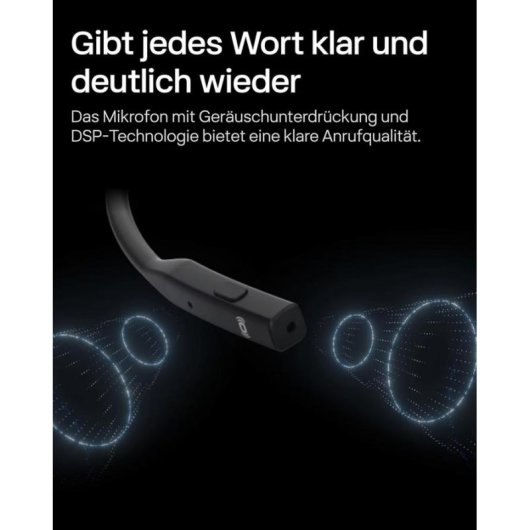 Casque Shokz OpenComm2 UC sans fil Bluetooth avec réduction de bruit, micro noir