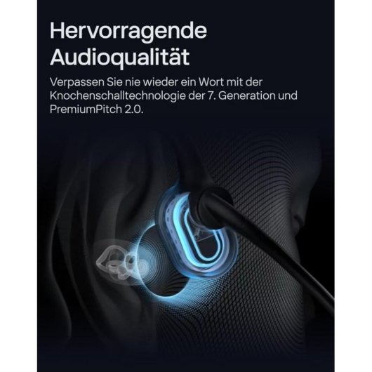 Casque Shokz OpenComm2 UC sans fil Bluetooth avec réduction de bruit, micro noir
