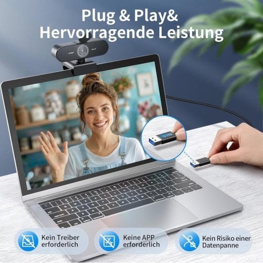 Webcam EMeet Nova 4K Autofocus et Microphone Stereo