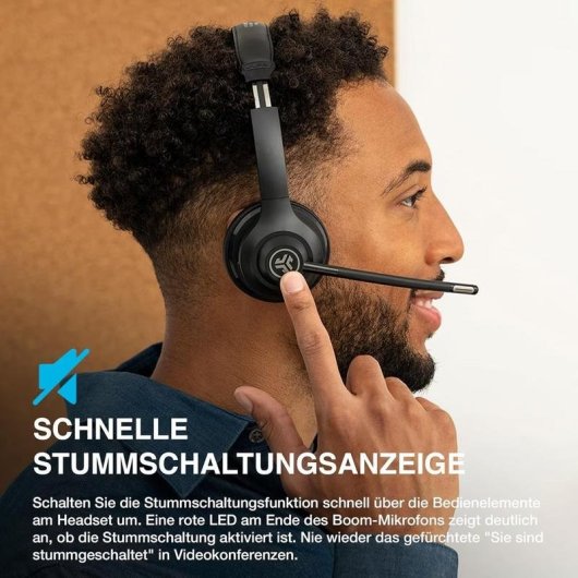 Casque JLab Audio Go Work 2nd Gen sans fil Bluetooth avec ANC et micro USB-C