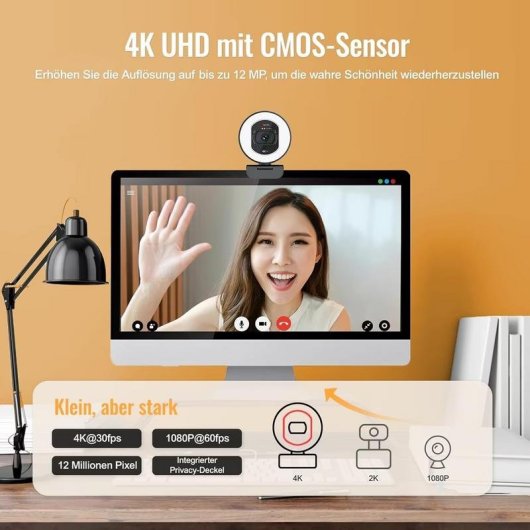 Webcam Logitubo 866MAX 4K Autofoco Dual-AI