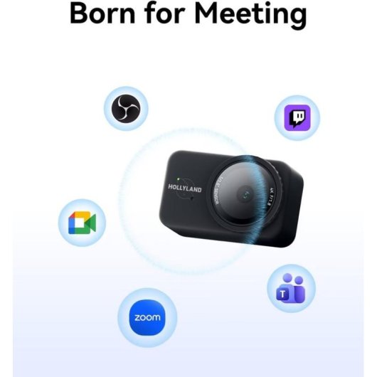 Webcam Hollyland Lyra-Solo 4K 50MP Autofocus HDR IA Noir