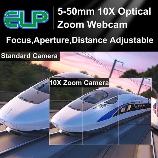 Webcam ELP USB Full HD 1080p Zoom Optique 5-50mm