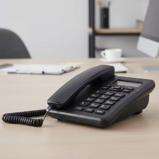 Telefone fixo Avizar TX-9299 preto ecrã LCD mãos livres