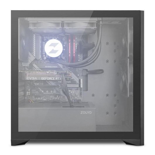 Case PC Zolyd Dynaria ATX Elegante in Legno Nero
