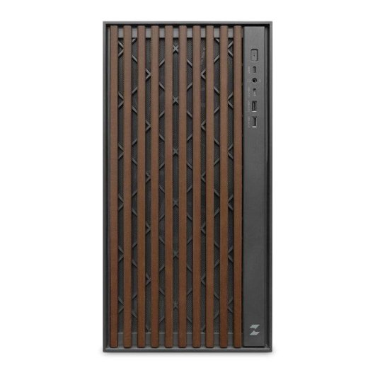 Case PC Zolyd Dynaria ATX Elegante in Legno Nero