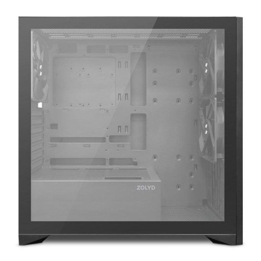 Case PC Zolyd Dynaria ATX Elegante in Legno Nero