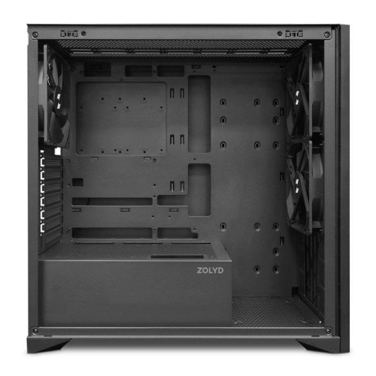 Case PC Zolyd Dynaria ATX Elegante in Legno Nero